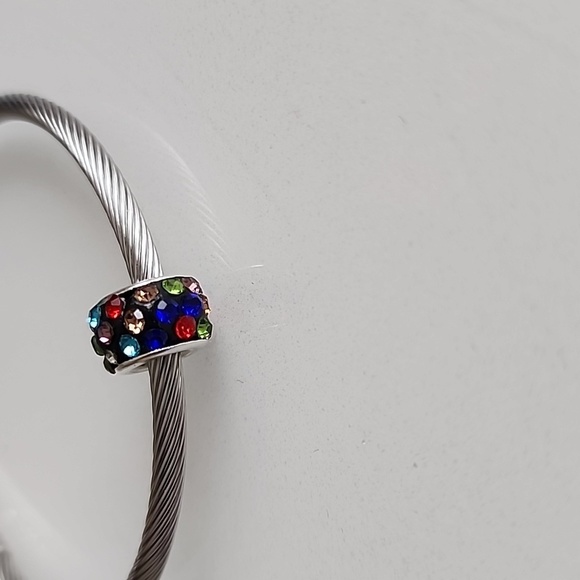 Rainbow Gem Charm set Will FIT Pandora European Systems - Picture 6 of 8